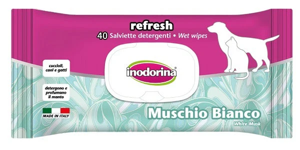Inodorina Refresh 40 Salviette Muschio Bianco