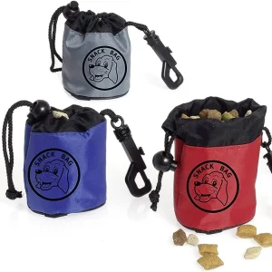 Borsa snack con moschettone. 6,5×7 cm