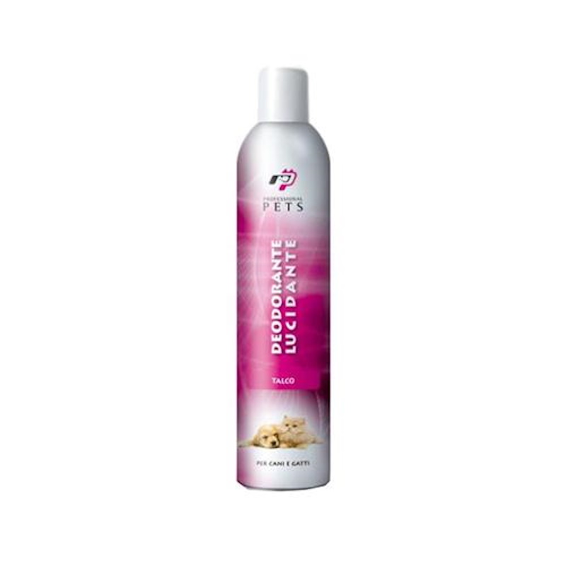 Professional Pets Deodorante Lucidante per Cane e Gatto Talco 400 ml