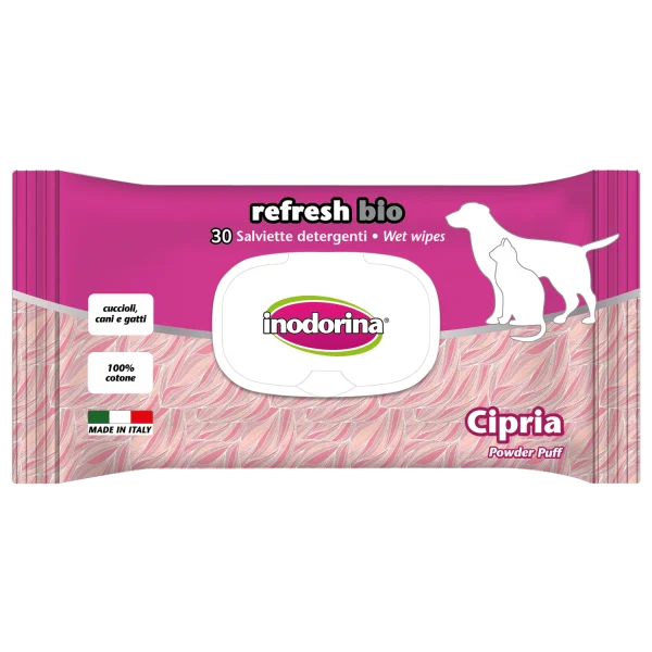 Inodorina Refresh Bio 30 salviette Cipria