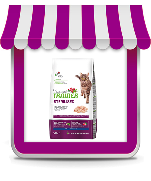 TRAINER Natural Adult Sterilised con Carni Bianche Fresche