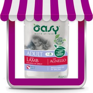 Oasy Bocconcini in Salsa Adult con Agnello (bustina)