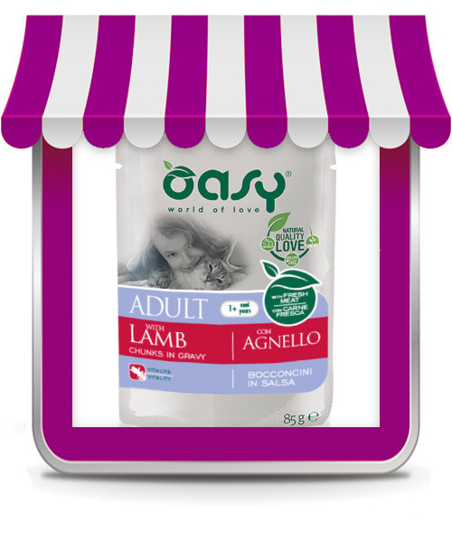 Oasy Bocconcini in Salsa Adult con Agnello (bustina)